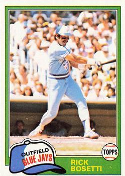 #46 Rick Bosetti - Toronto Blue Jays - 1981 Topps Baseball