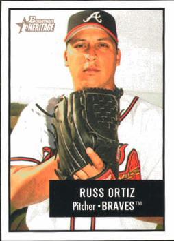 #46 Russ Ortiz - Atlanta Braves - 2003 Bowman Heritage Baseball