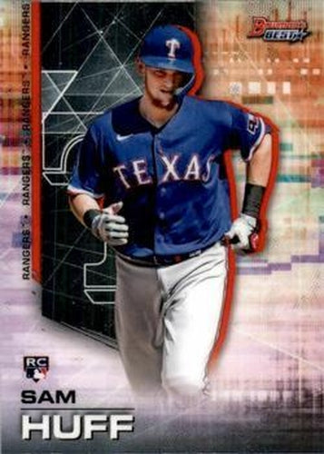 #46 Sam Huff - Texas Rangers - 2021 Bowman's Best Baseball