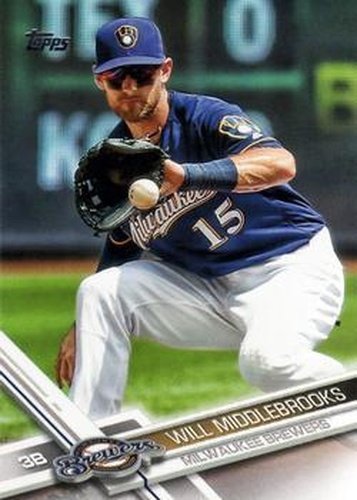 #46 Will Middlebrooks - Milwaukee Brewers - 2017 Topps Baseball