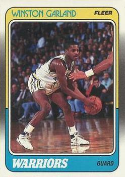 #46 Winston Garland - Golden State Warriors - 1988-89 Fleer Basketball