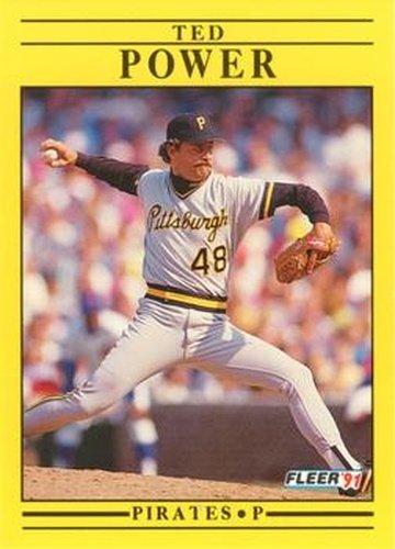#46 Ted Power - Pittsburgh Pirates - 1991 Fleer Baseball