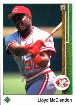 #446 Lloyd McClendon - Cincinnati Reds - 1989 Upper Deck Baseball