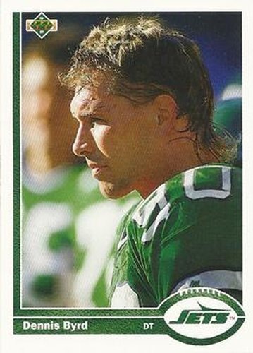 #46 Dennis Byrd - New York Jets - 1991 Upper Deck Football