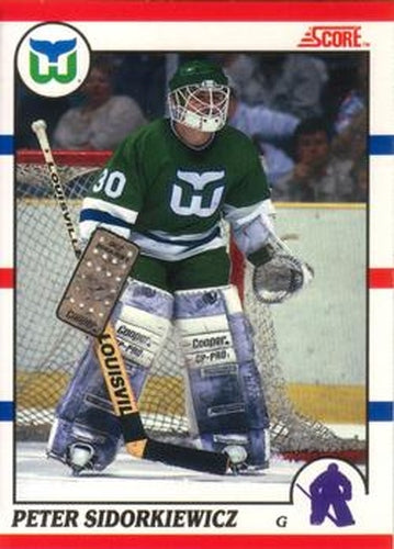 #46 Peter Sidorkiewicz - Hartford Whalers - 1990-91 Score Canadian Hockey