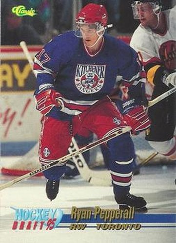 #46 Ryan Pepperall - Toronto Maple Leafs - 1995 Classic Hockey