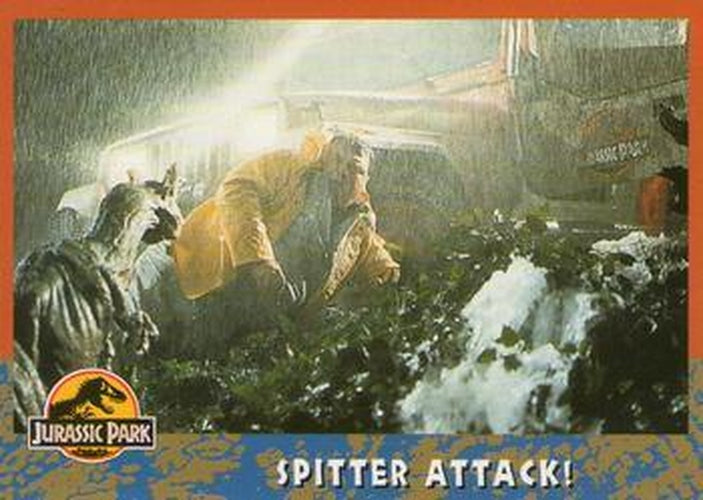 #46 Spitter Attack! - 1993 Topps Jurassic Park