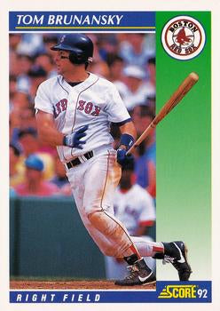 #46 Tom Brunansky - Boston Red Sox - 1992 Score Baseball