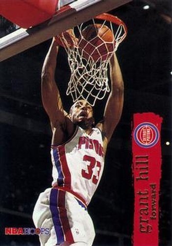 #46 Grant Hill - Detroit Pistons - 1995-96 Hoops Basketball