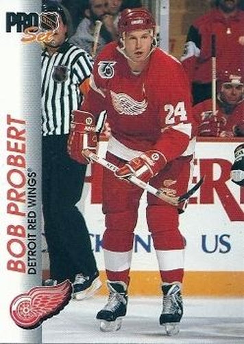 #46 Bob Probert - Detroit Red Wings - 1992-93 Pro Set Hockey
