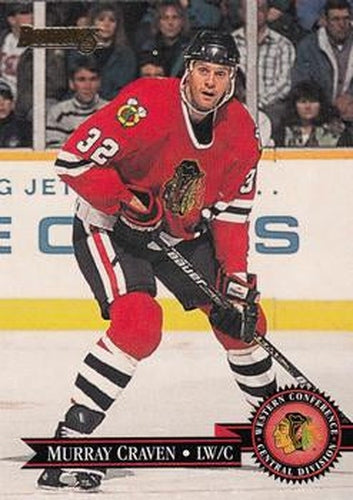 #46 Murray Craven - Chicago Blackhawks - 1995-96 Donruss Hockey