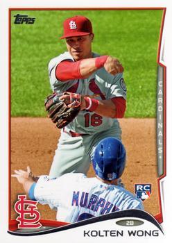 #46a Kolten Wong - St. Louis Cardinals - 2014 Topps Baseball