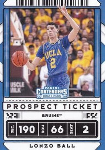 #46b Lonzo Ball - UCLA Bruins - 2020 Panini Contenders Draft Picks Basketball