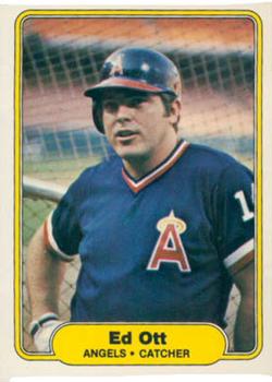 #470 Ed Ott - California Angels - 1982 Fleer Baseball