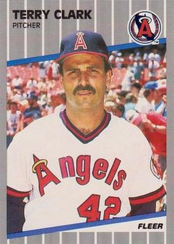 #470 Terry Clark - California Angels - 1989 Fleer Baseball