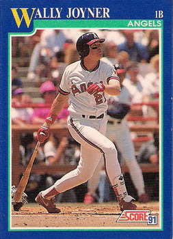 #470 Wally Joyner - California Angels - 1991 Score Baseball