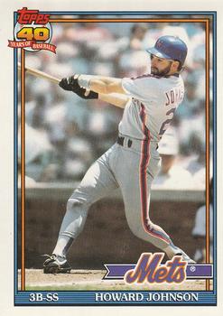 #470 Howard Johnson - New York Mets - 1991 O-Pee-Chee Baseball