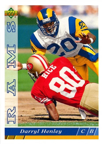 #470 Darryl Henley - Los Angeles Rams - 1993 Upper Deck Football
