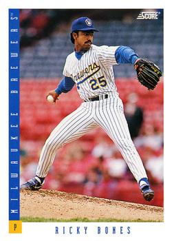 #470 Ricky Bones - Milwaukee Brewers - 1993 Score Baseball