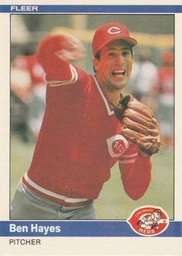 #470 Ben Hayes - Cincinnati Reds - 1984 Fleer Baseball