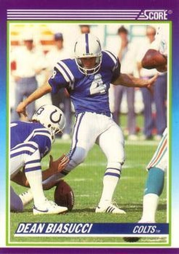 #470 Dean Biasucci - Indianapolis Colts - 1990 Score Football