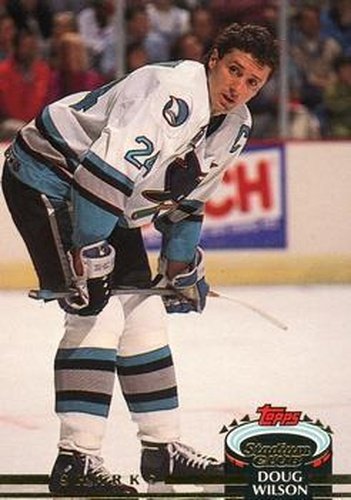 #470 Doug Wilson - San Jose Sharks - 1992-93 Stadium Club Hockey