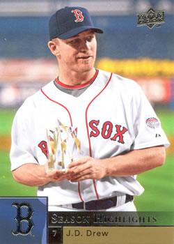 #470 J.D. Drew - Boston Red Sox - 2009 Upper Deck Baseball