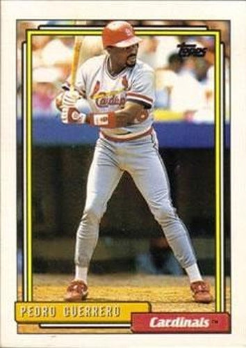 #470 Pedro Guerrero - St. Louis Cardinals - 1992 Topps Baseball