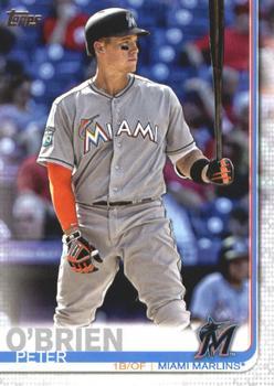 #470 Peter O'Brien - Miami Marlins - 2019 Topps Baseball