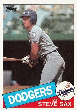 #470 Steve Sax - Los Angeles Dodgers - 1985 Topps Baseball