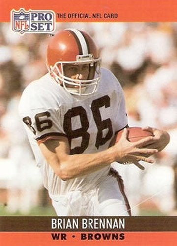 #470 Brian Brennan - Cleveland Browns - 1990 Pro Set Football