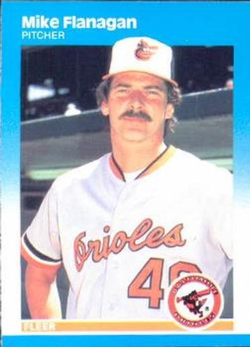 #470 Mike Flanagan - Baltimore Orioles - 1987 Fleer Baseball