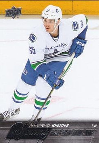 #470 Alexandre Grenier - Vancouver Canucks - 2015-16 Upper Deck Hockey