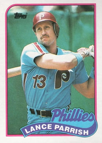 #470 Lance Parrish - Philadelphia Phillies - 1989 Topps Baseball