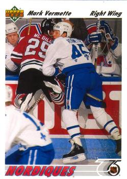 #470 Mark Vermette - Quebec Nordiques - 1991-92 Upper Deck Hockey
