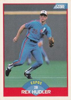 #470 Rex Hudler - Montreal Expos - 1989 Score Baseball
