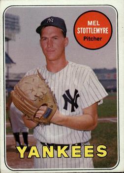 #470b Mel Stottlemyre - New York Yankees - 1969 Topps Baseball