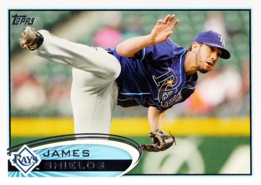 #471 James Shields - Tampa Bay Rays - 2012 Topps Baseball