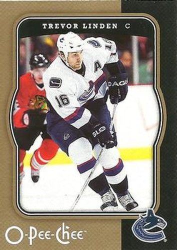 #471 Trevor Linden - Vancouver Canucks - 2007-08 O-Pee-Chee Hockey