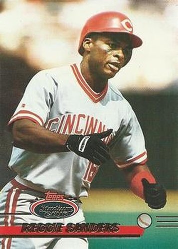 #471 Reggie Sanders - Cincinnati Reds - 1993 Stadium Club Baseball