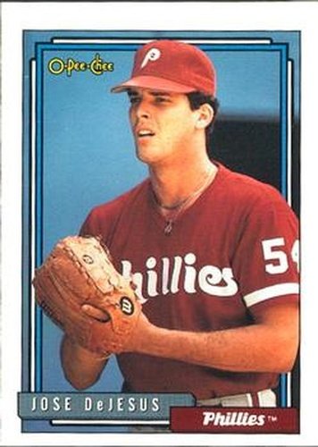 #471 Jose DeJesus - Philadelphia Phillies - 1992 O-Pee-Chee Baseball