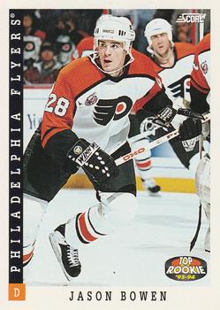 #471 Jason Bowen - Philadelphia Flyers - 1993-94 Score Canadian Hockey