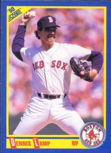 #471 Dennis Lamp - Boston Red Sox - 1990 Score Baseball