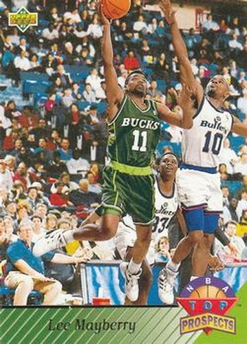 #471 Lee Mayberry - Milwaukee Bucks - 1992-93 Upper Deck Basketball