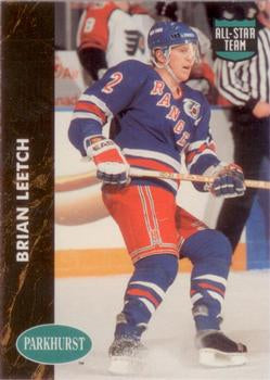 #471 Brian Leetch - New York Rangers - 1991-92 Parkhurst Hockey