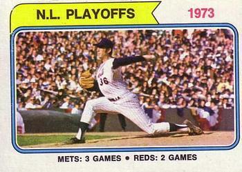 #471 1973 N.L. Playoffs - New York Mets / Cincinnati Reds - 1974 Topps Baseball