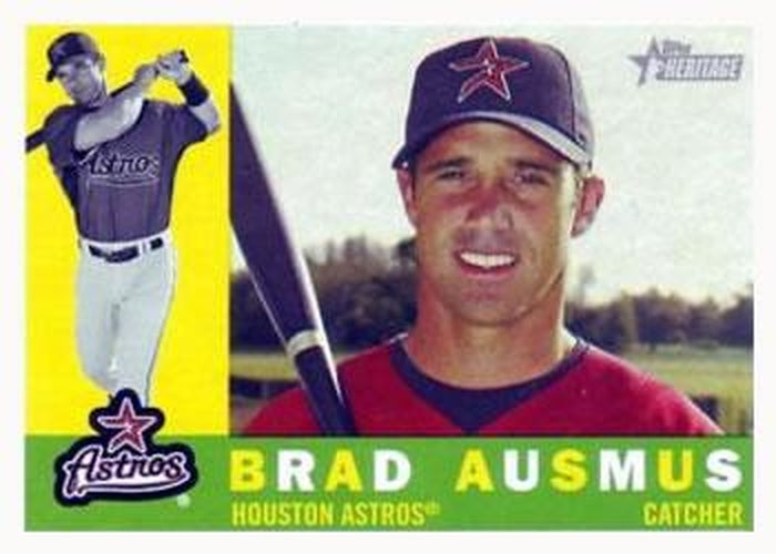 #471 Brad Ausmus - Houston Astros - 2009 Topps Heritage Baseball