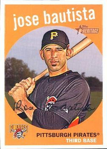 #471 Jose Bautista - Pittsburgh Pirates - 2008 Topps Heritage Baseball