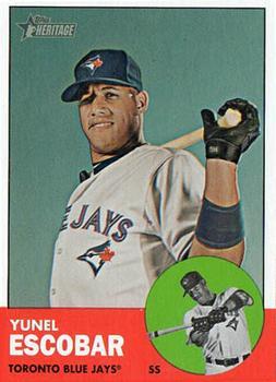 #471 Yunel Escobar - Toronto Blue Jays - 2012 Topps Heritage Baseball