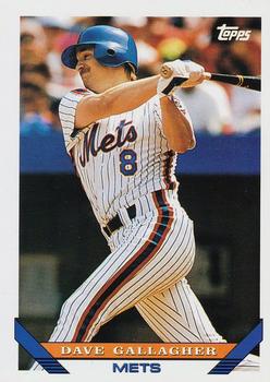 #471 Dave Gallagher - New York Mets - 1993 Topps Baseball
